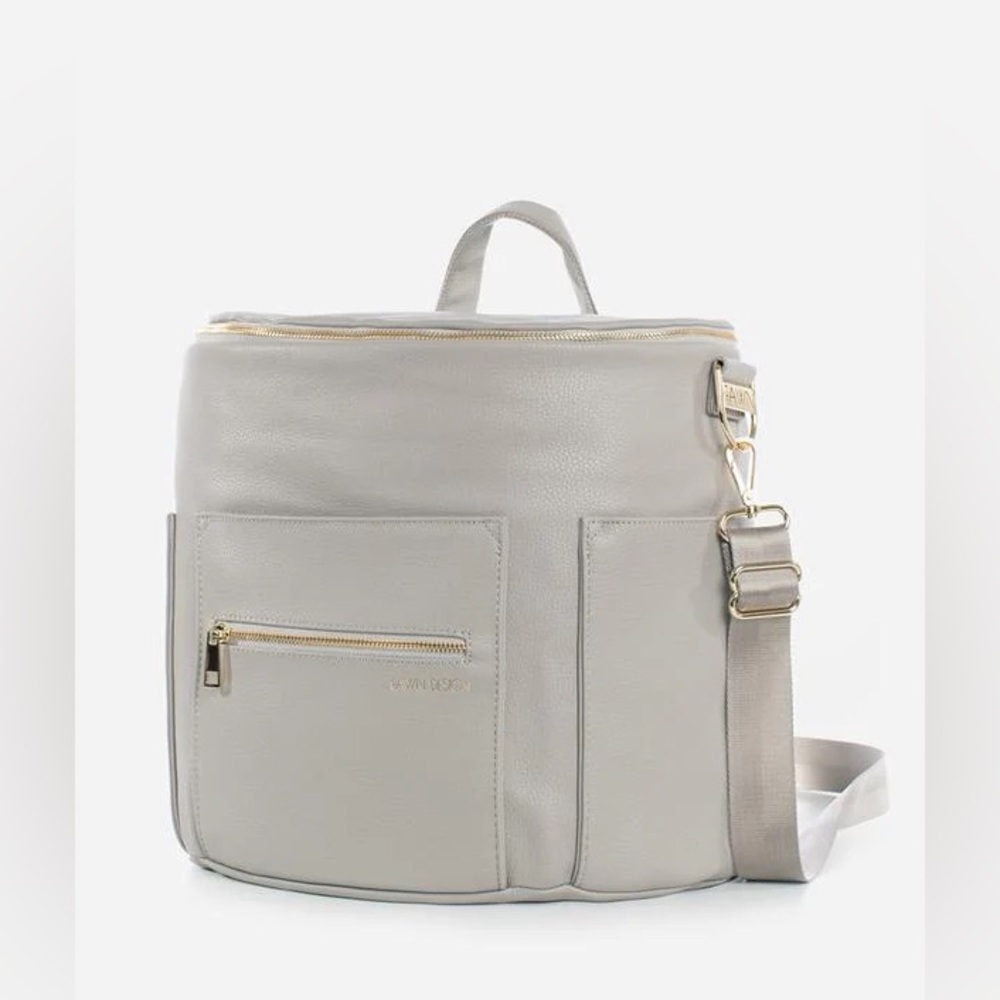 Fawn Design Faux Leather Diaper Backpack‎ Bag Original with changing pad